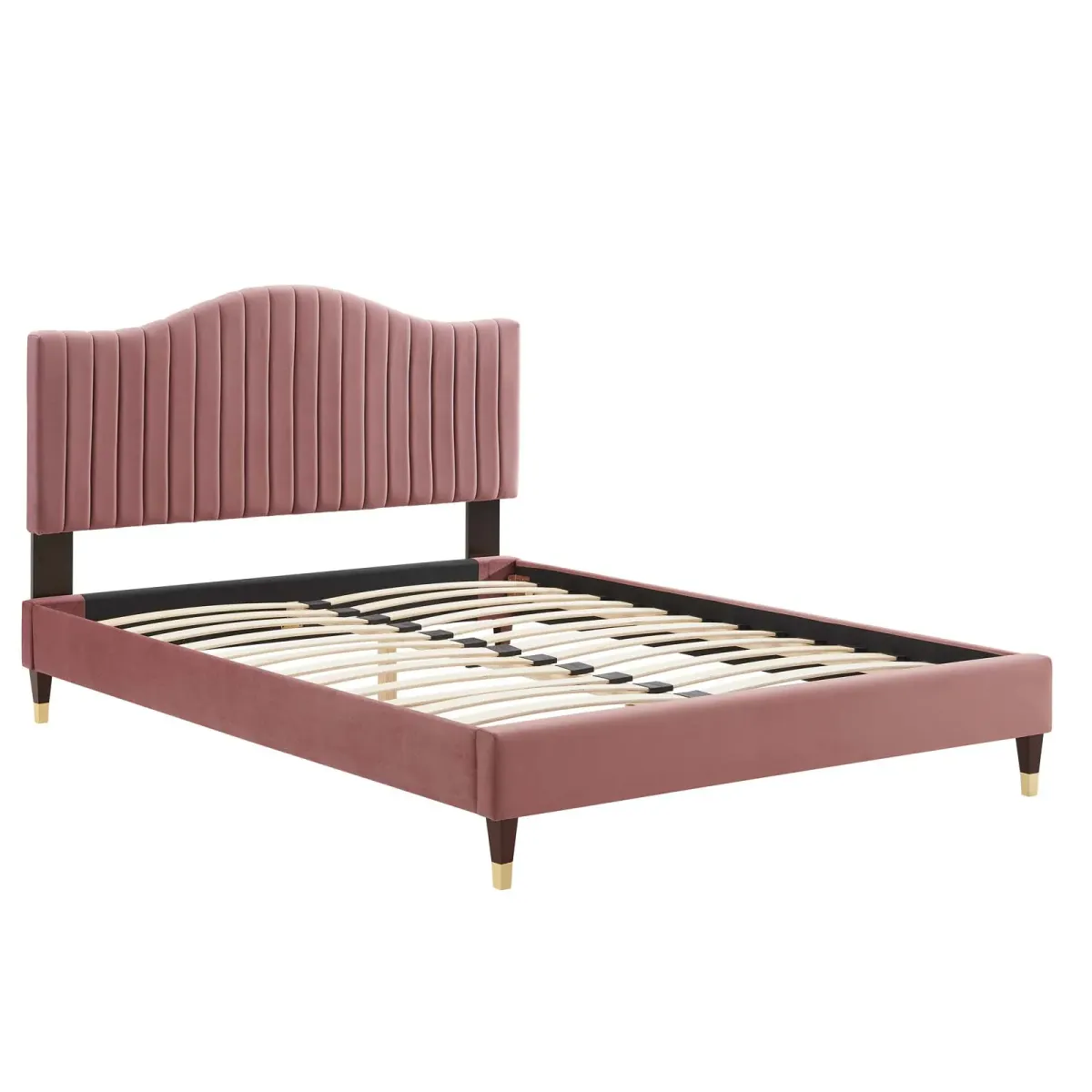 Modway - Juniper Channel Tufted Performance Velvet Queen Platform Bed