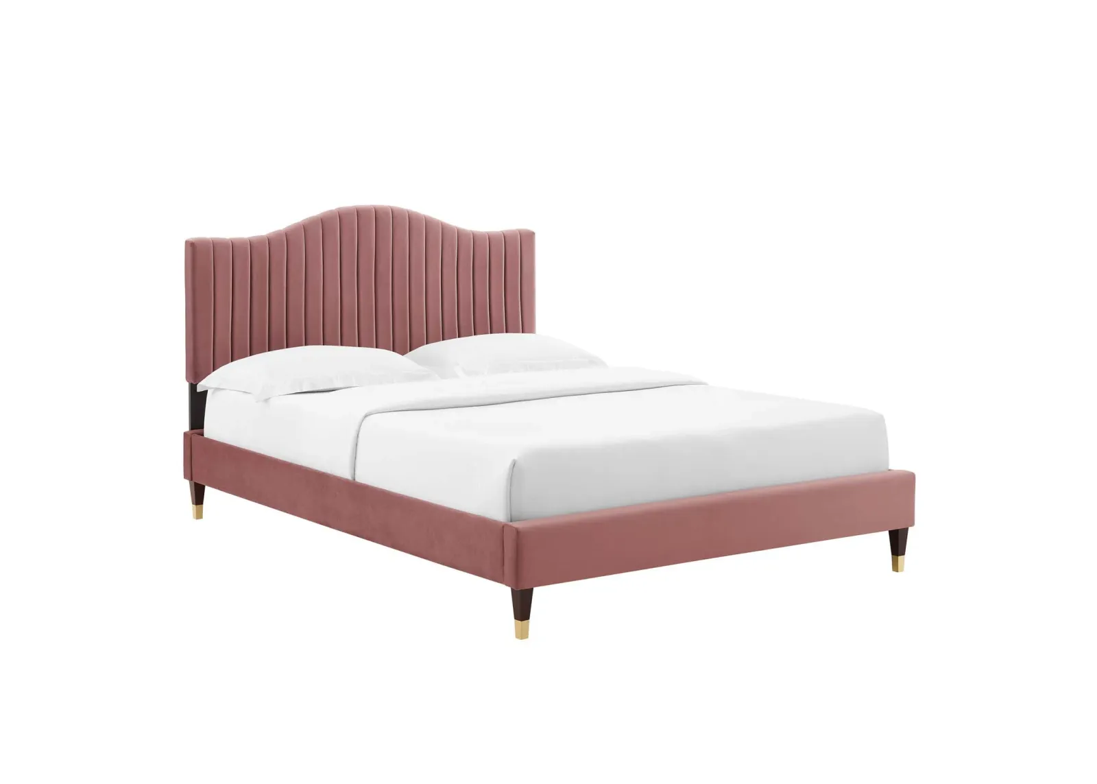 Modway - Juniper Channel Tufted Performance Velvet Queen Platform Bed