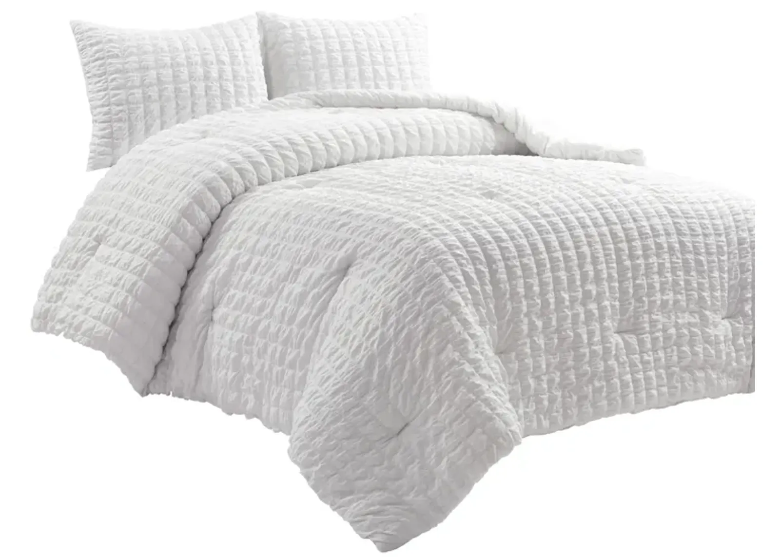 Crinkle Textured Dobby Comforter 3-Pc Set