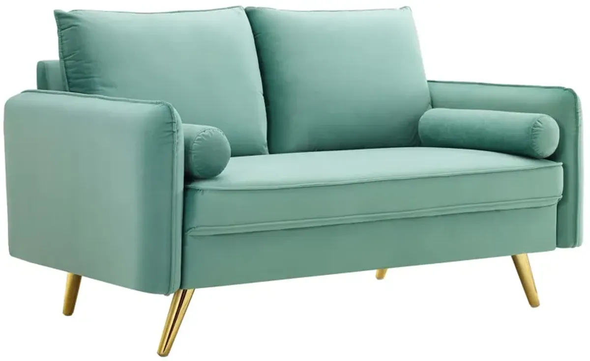 Revive Performance Velvet Loveseat