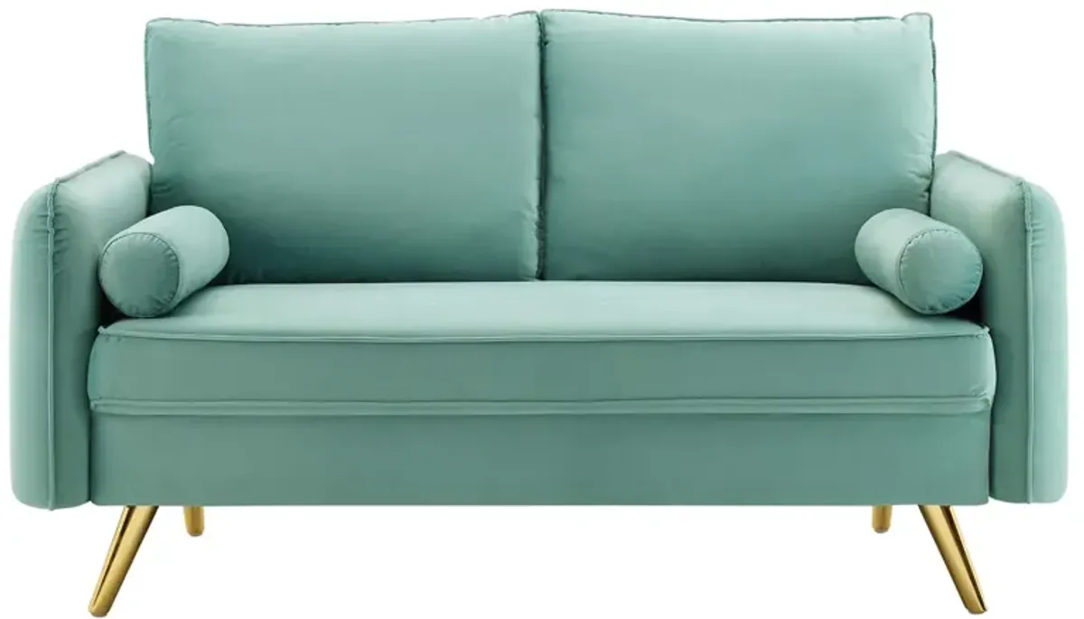 Revive Performance Velvet Loveseat