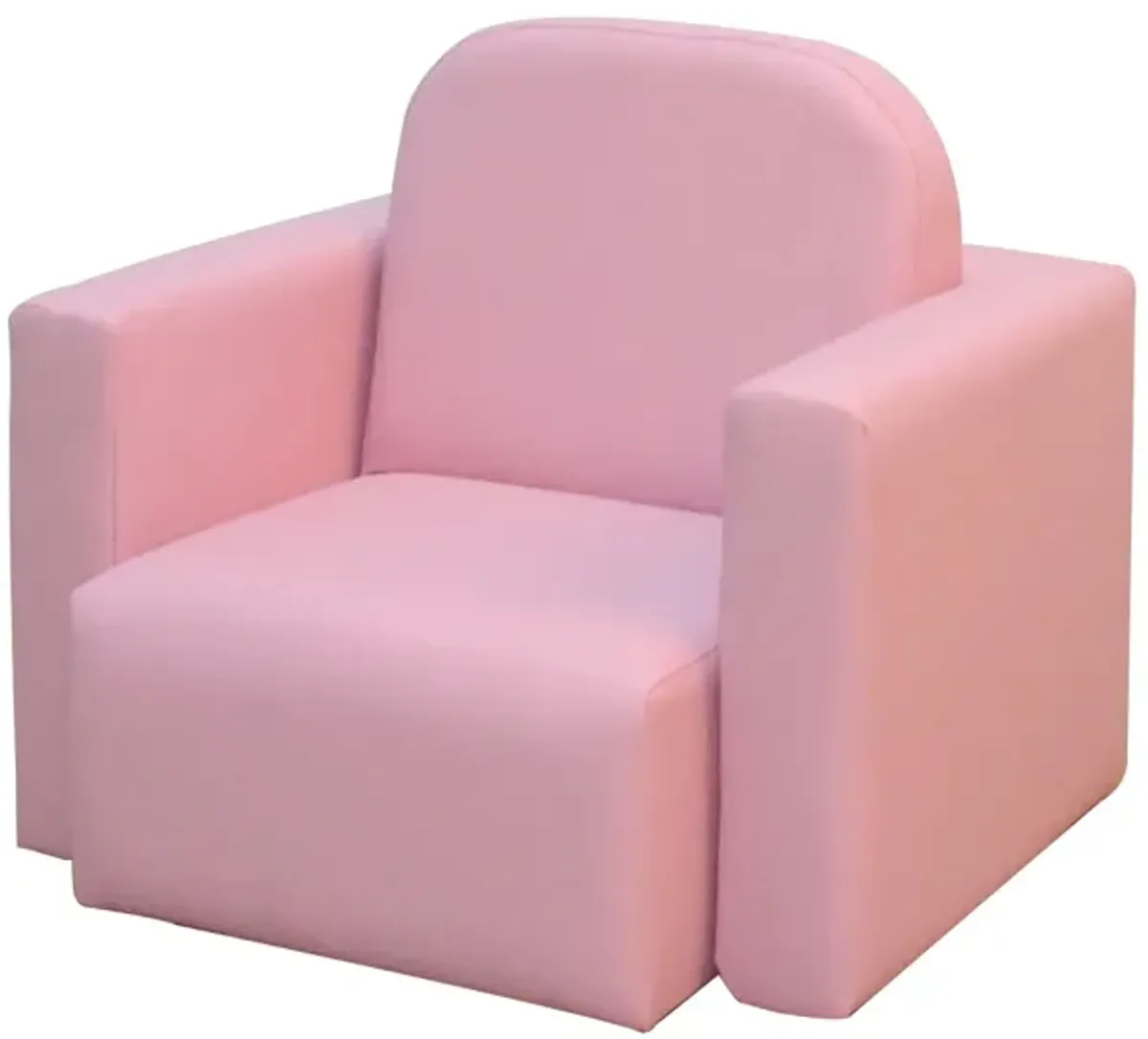 2-in-1 Kids Table & Sofa Chair Set Toddler Seat Armchair Desk Children Lounge - Pink