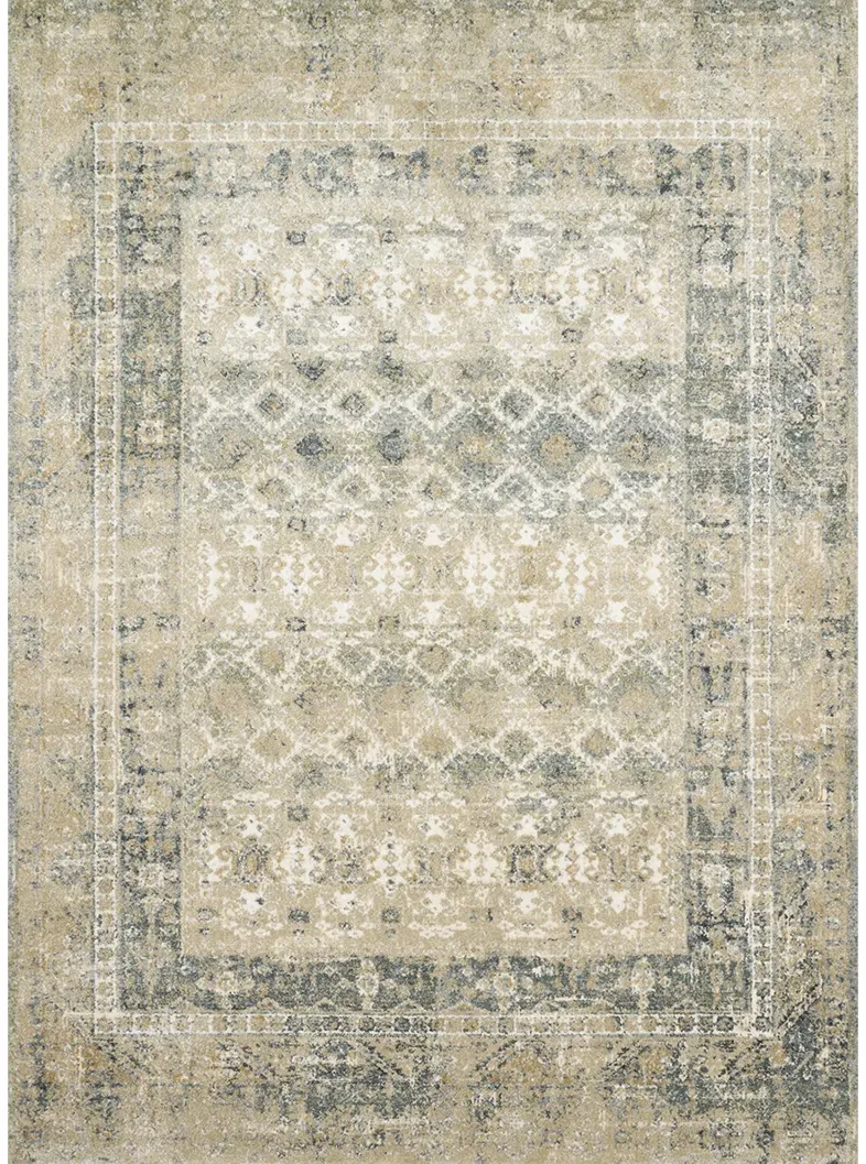 James JAE01 Sand/Ocean 5'3" x 7'8" Rug by Magnolia Home by Joanna Gaines