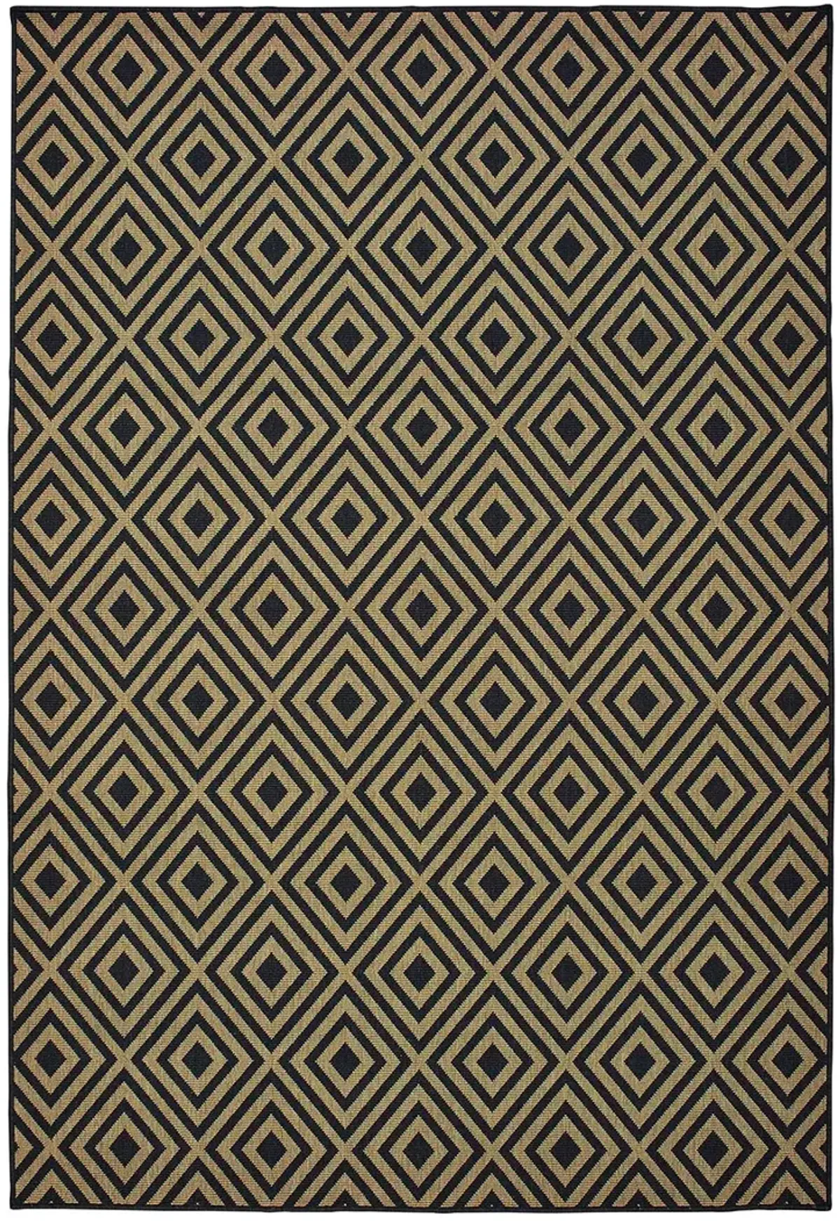 Marina 3'7" x 5'6" Black Rug