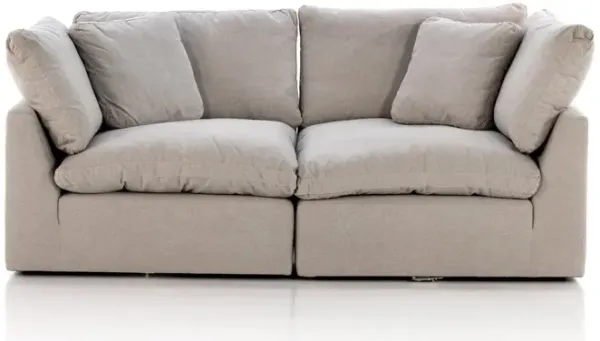 Stevie 2-Piece Sectional Loveseat in Flannel