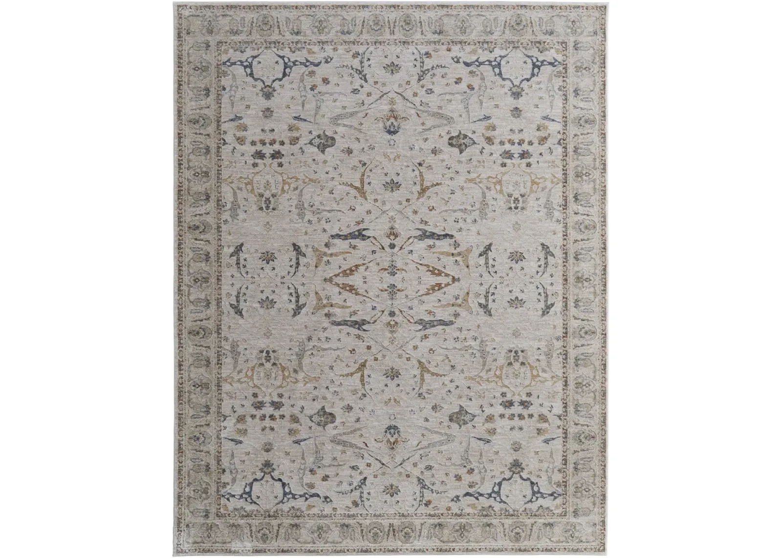 Pasha 39M4F 6'7" x 9'6" Ivory/Blue/Red Rug