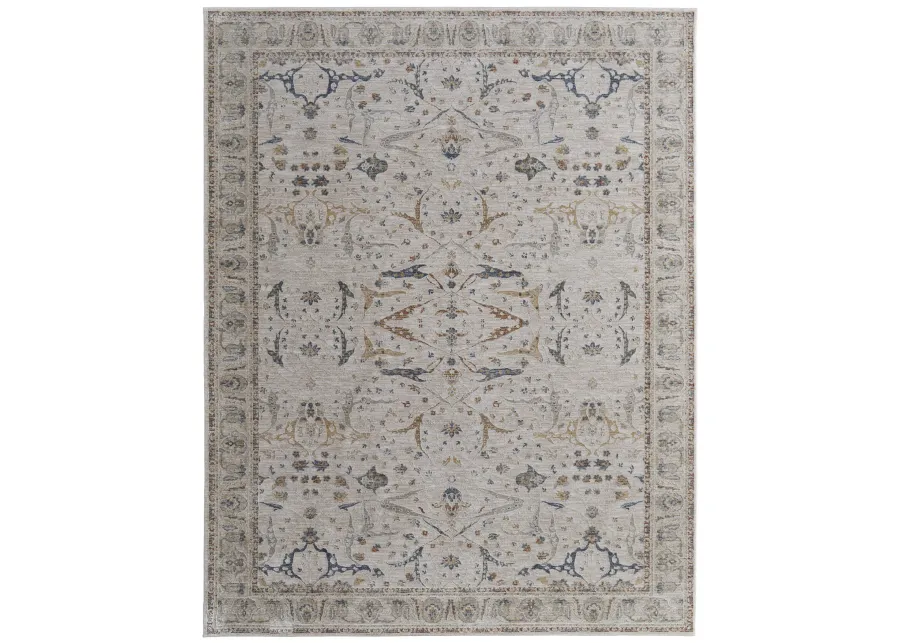 Pasha 39M4F 6'7" x 9'6" Ivory/Blue/Red Rug