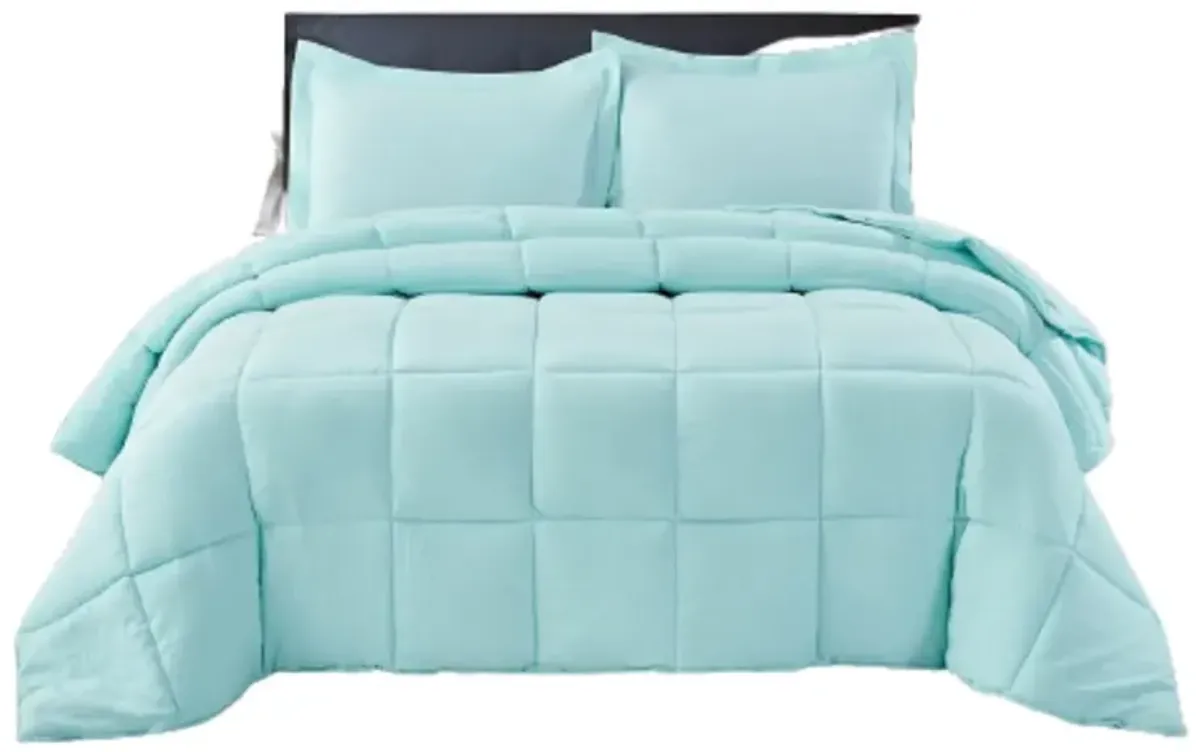 Hivvago 3 Piece Microfiber Reversible Comforter Set