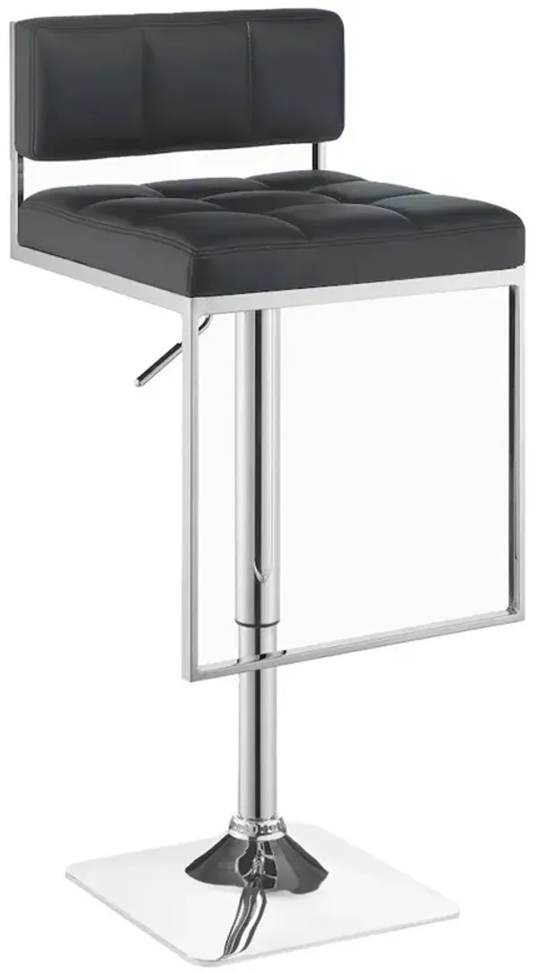 Alameda Adjustable Bar Stool Chrome and Grey