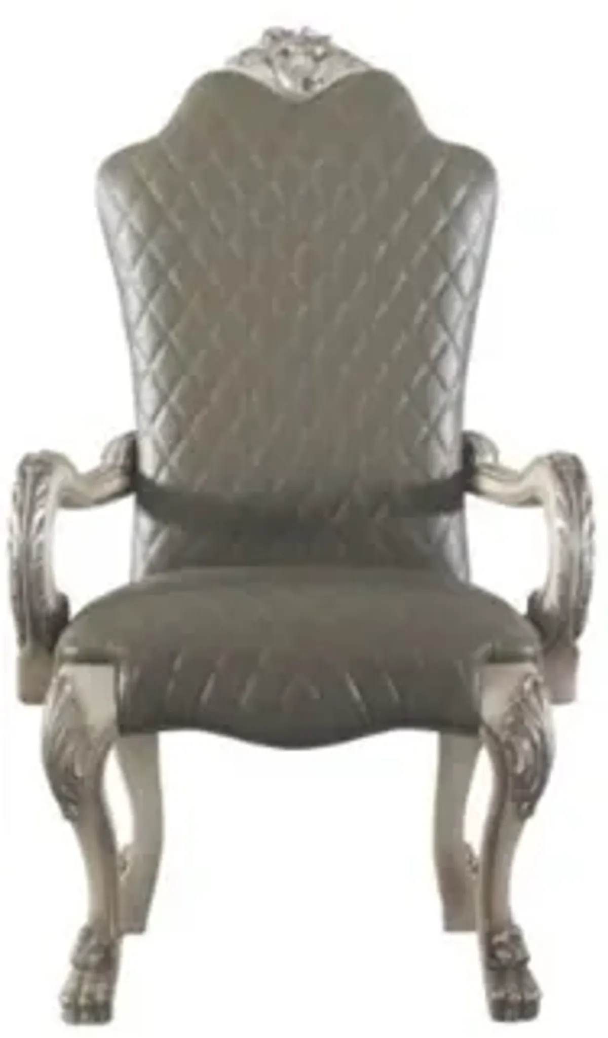 Arm Chair (Set-2), Vintage Bone White & PU