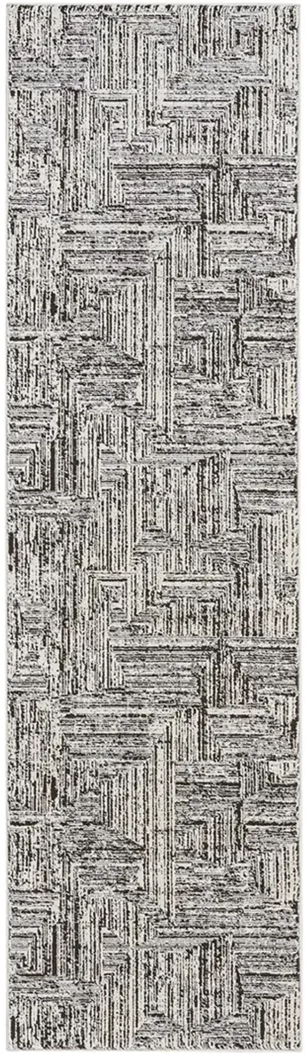 CK024 Irradiant IRR01 Cream/Black 2'3" x 7'6" Rug