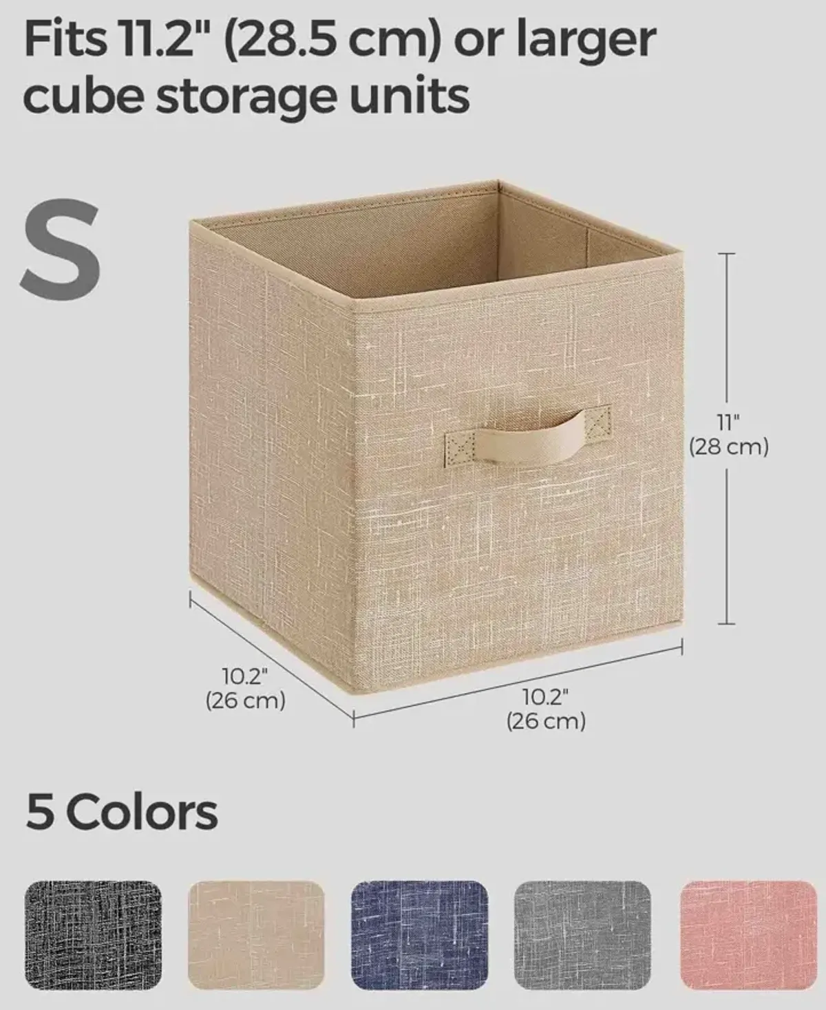 Set of 8 Storage Cubes for Versatile Organization and Stylish Home Décor