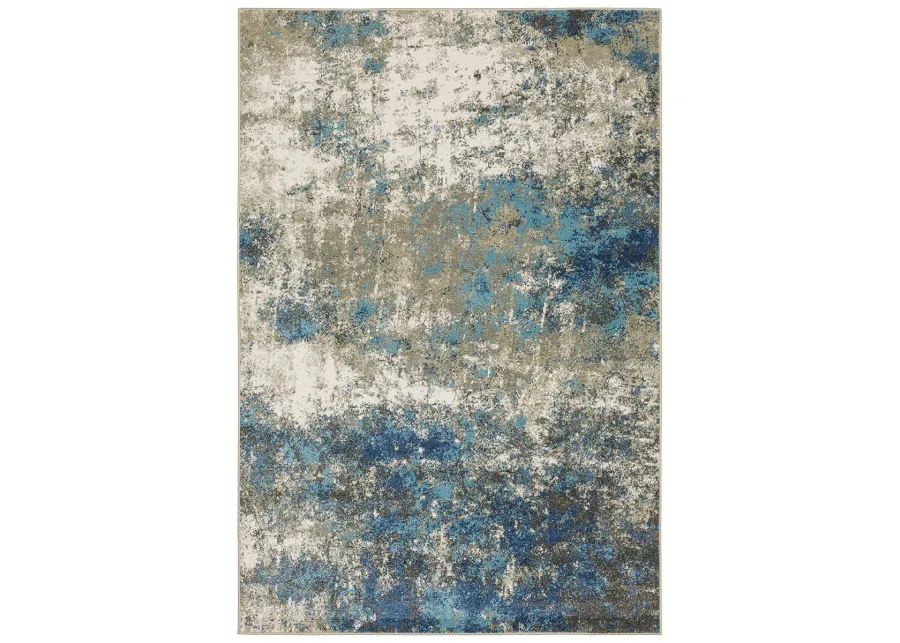 Venice 6'7" x 9'2" Blue Rug