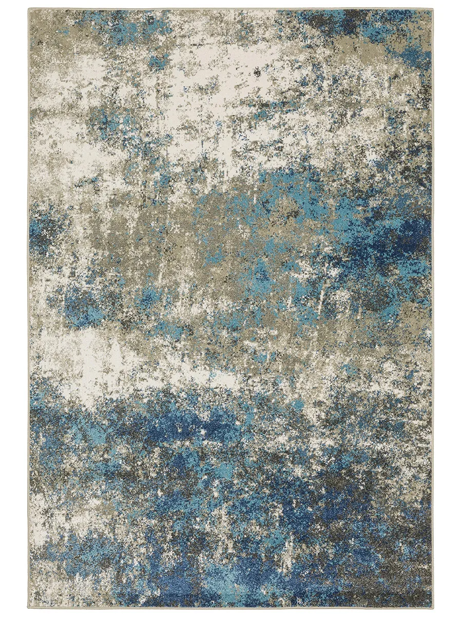 Venice 6'7" x 9'2" Blue Rug