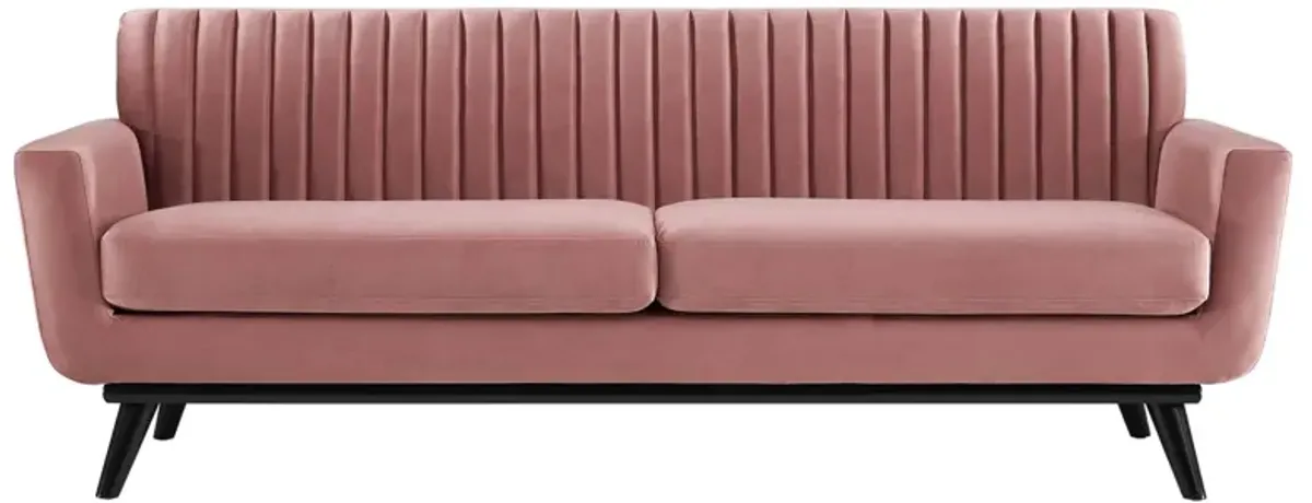 Engage Channel Tufted Performance Velvet Sofa