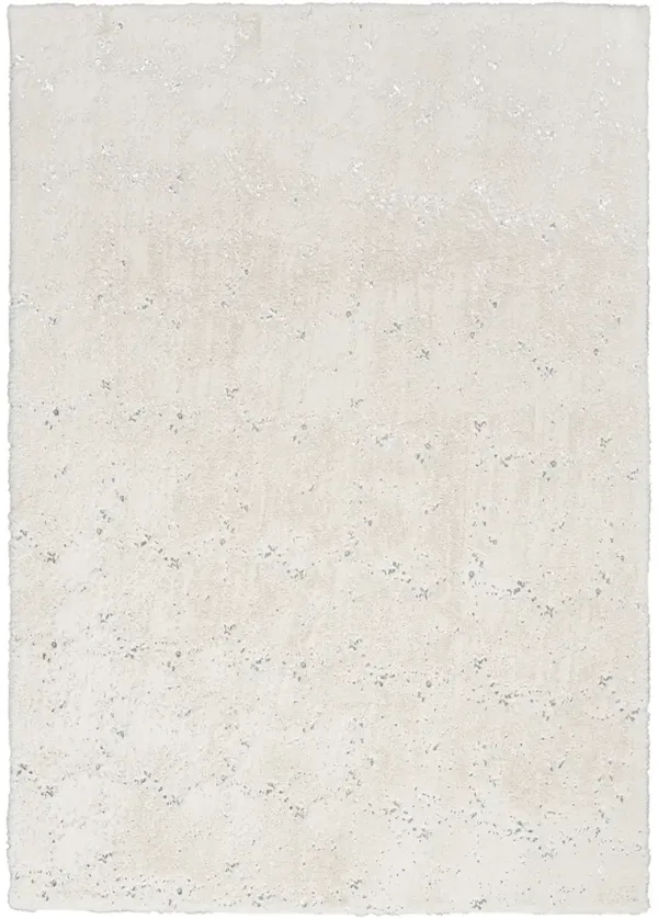 Cozy Shimmer CSH01 Ivory/Silver 7'9" x 9'9" Rug