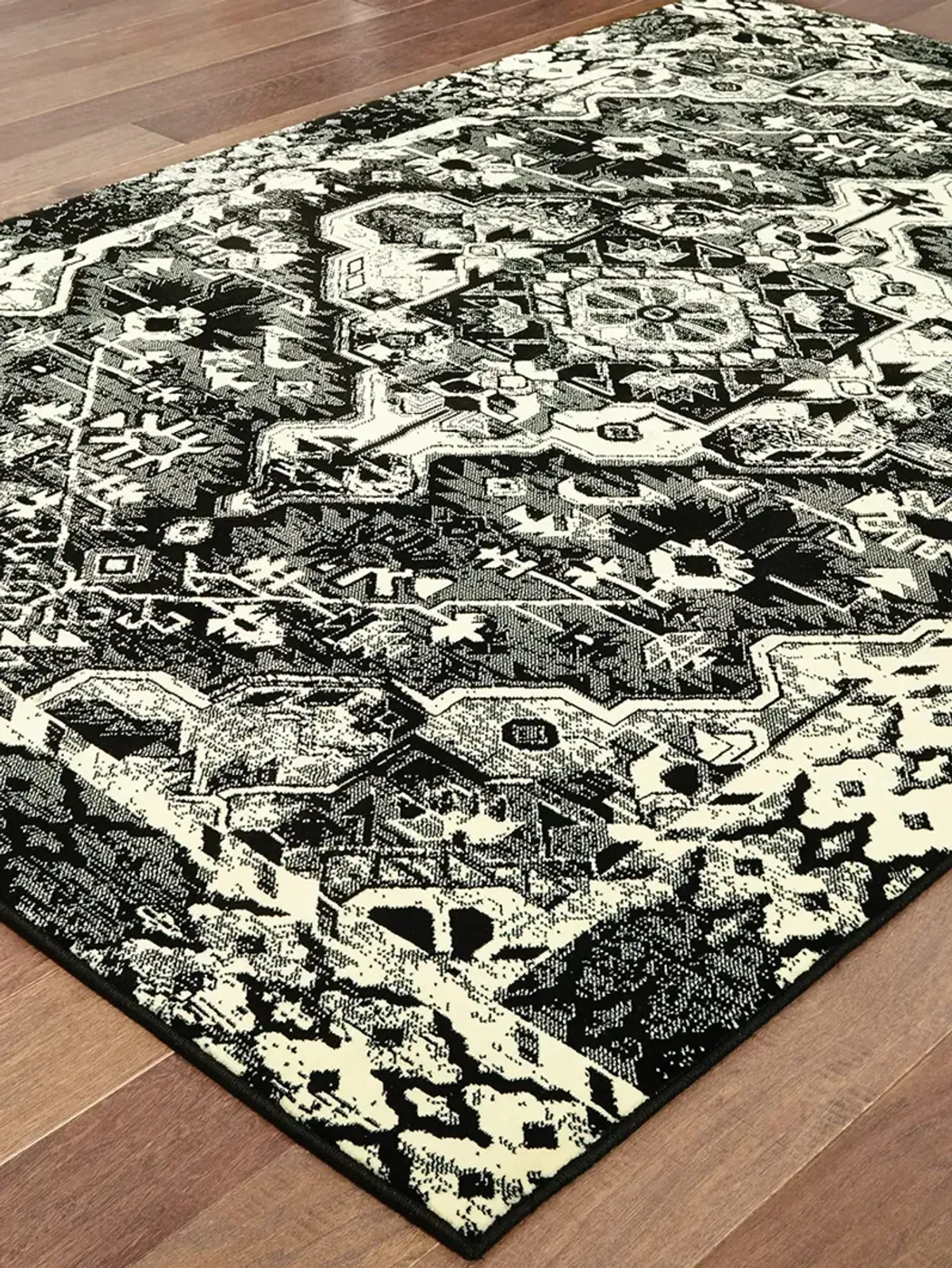 Luna 9'10" x 12'10" Black Rug