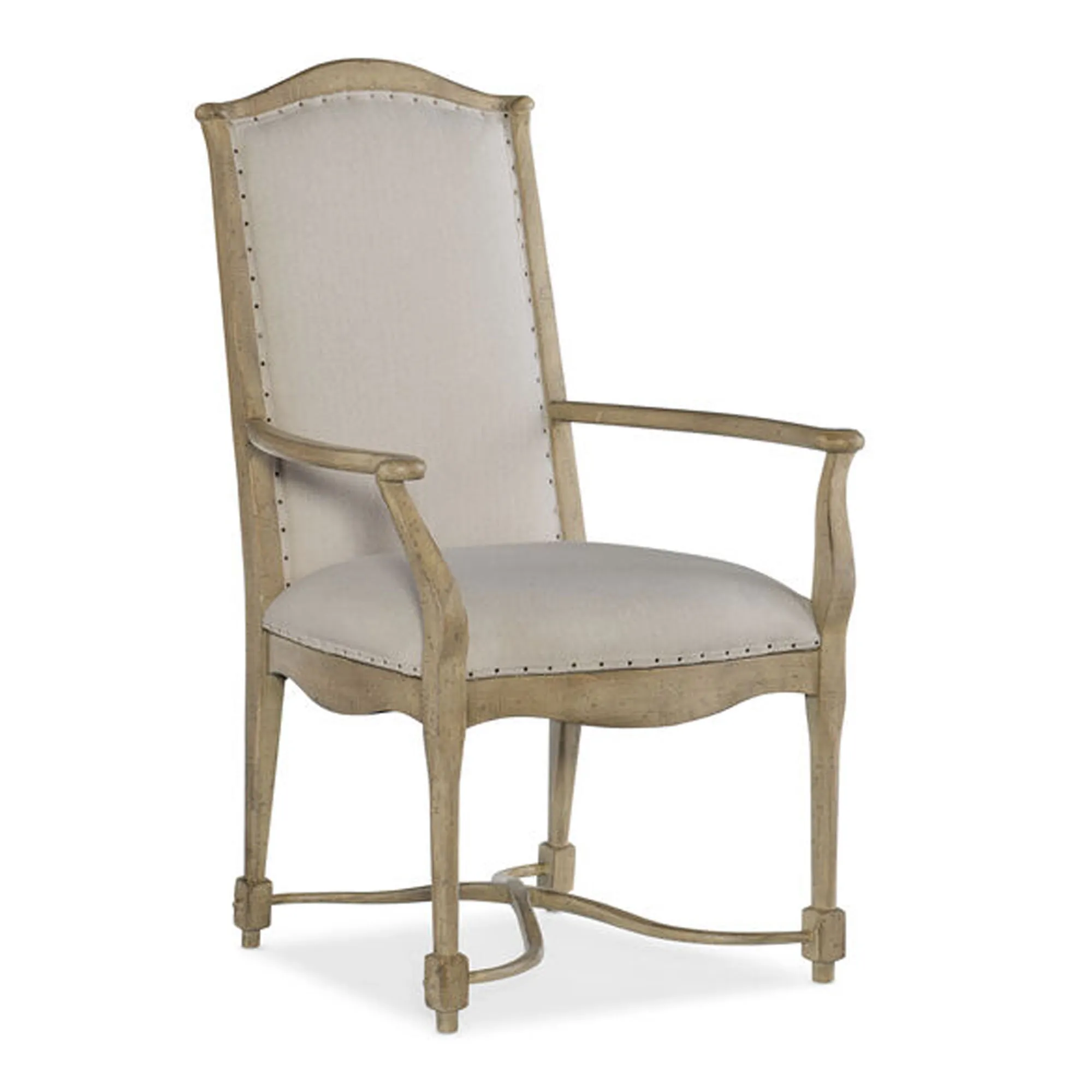 Ciao Bella Upholstered Back Arm Chair in Beige