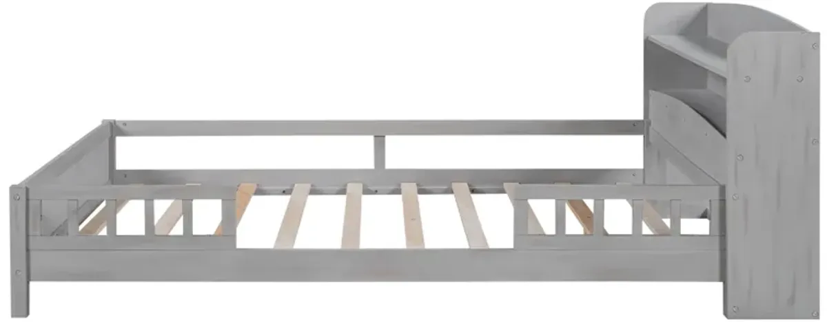 Merax Platform Bed with Built-in LED Light