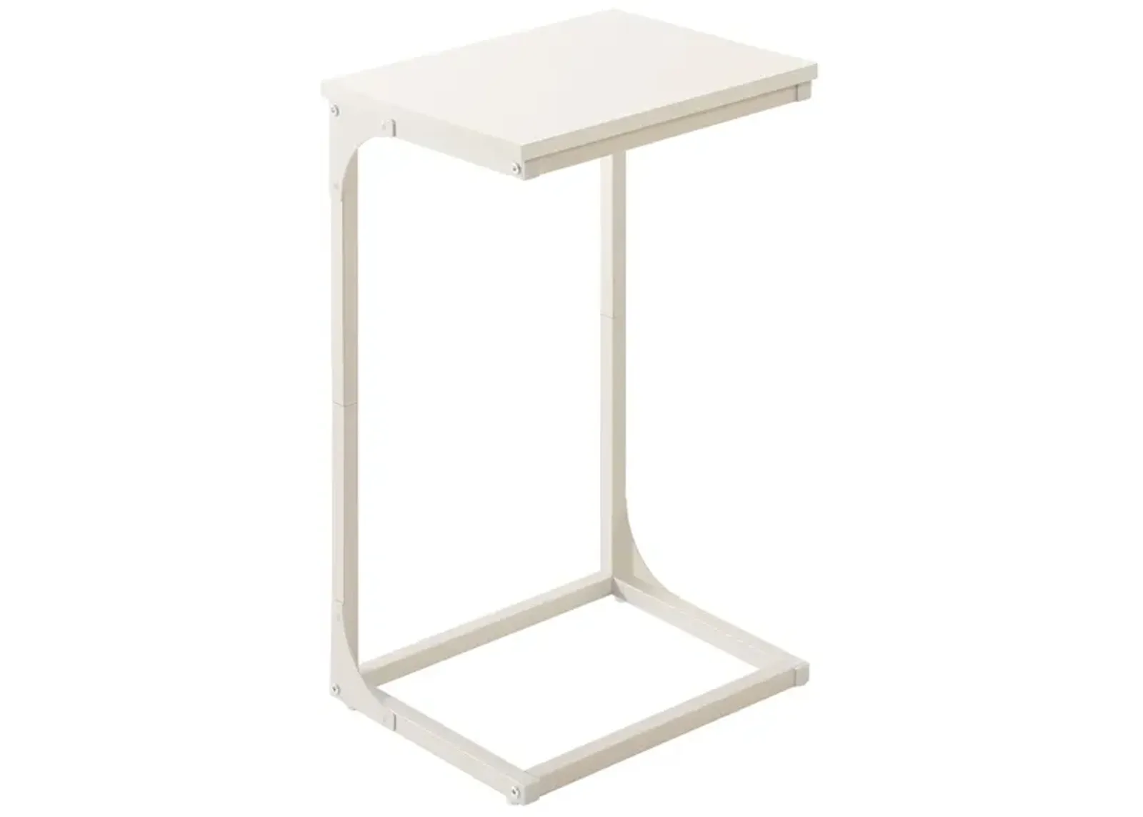 Sofa Side Table with C-Shaped Metal Frame Design