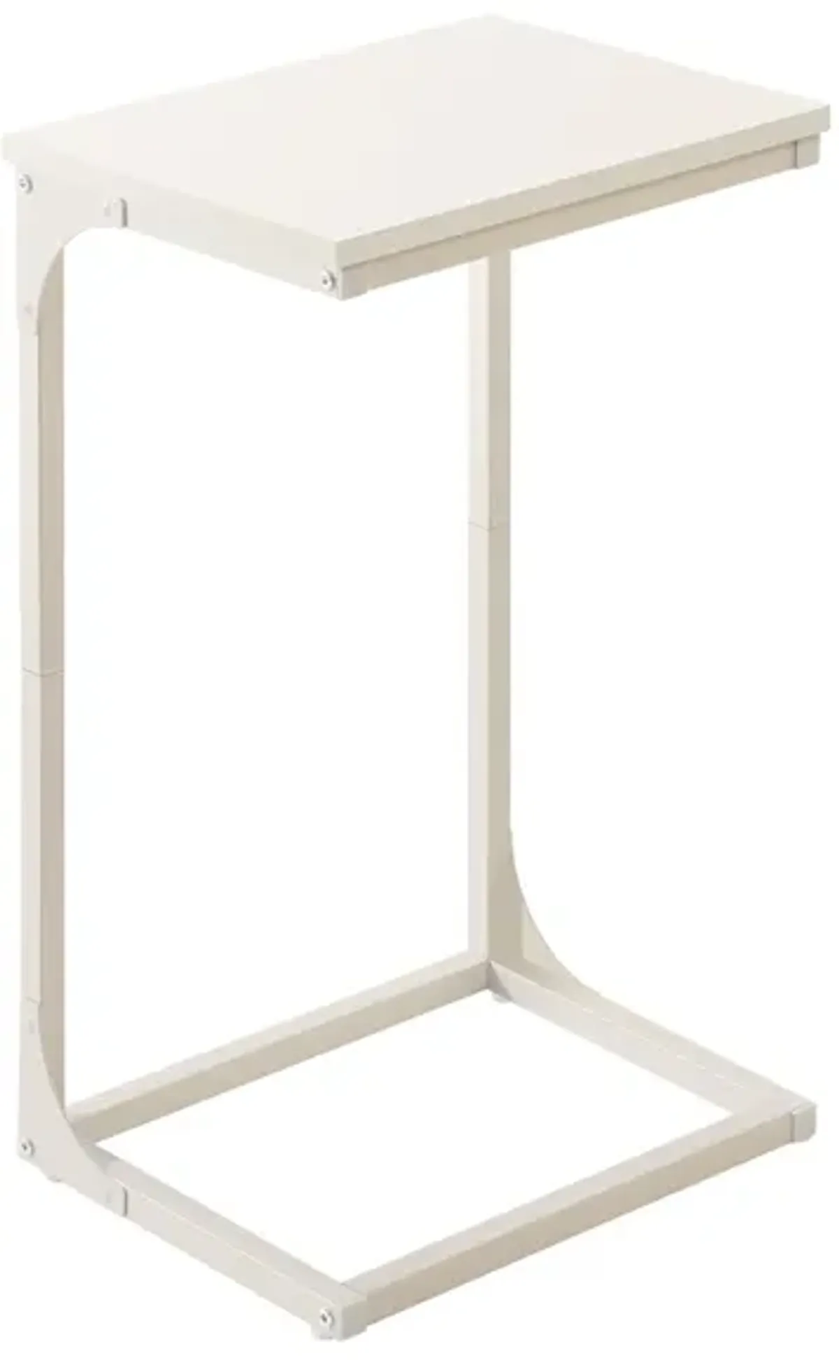 Sofa Side Table with C-Shaped Metal Frame Design