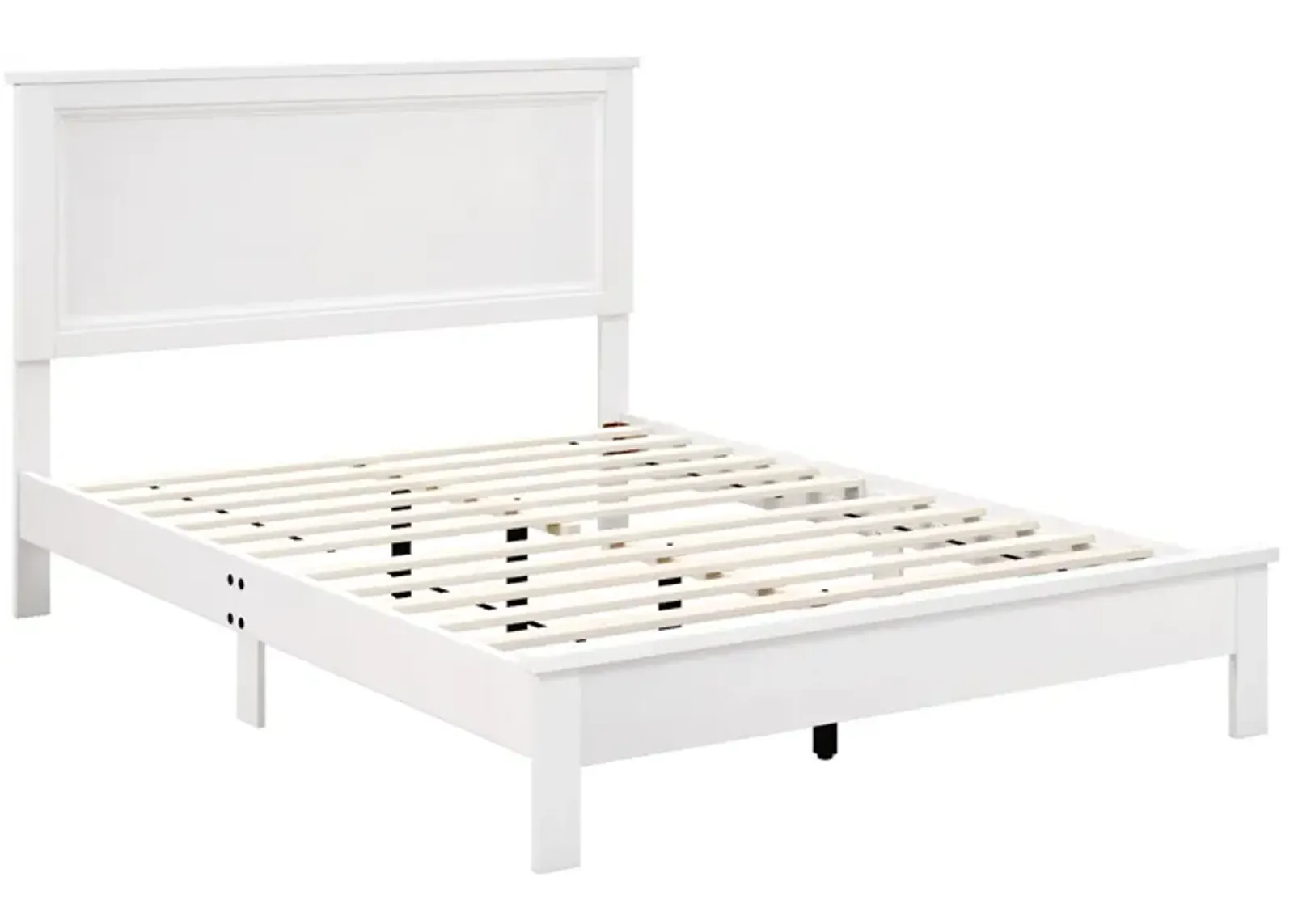 Full Size Platform Slat Bed Frame with High Headboard