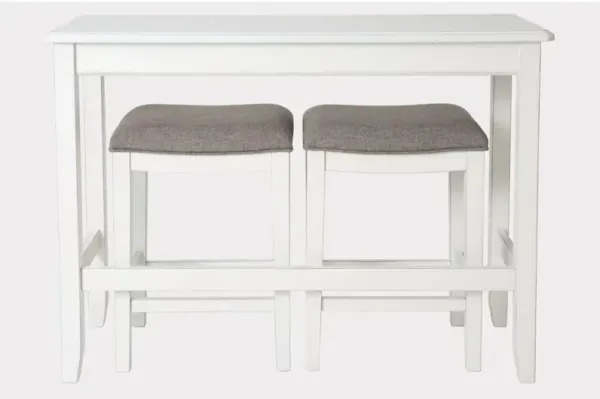 NewRidge Home Sofa Table With Two Stools