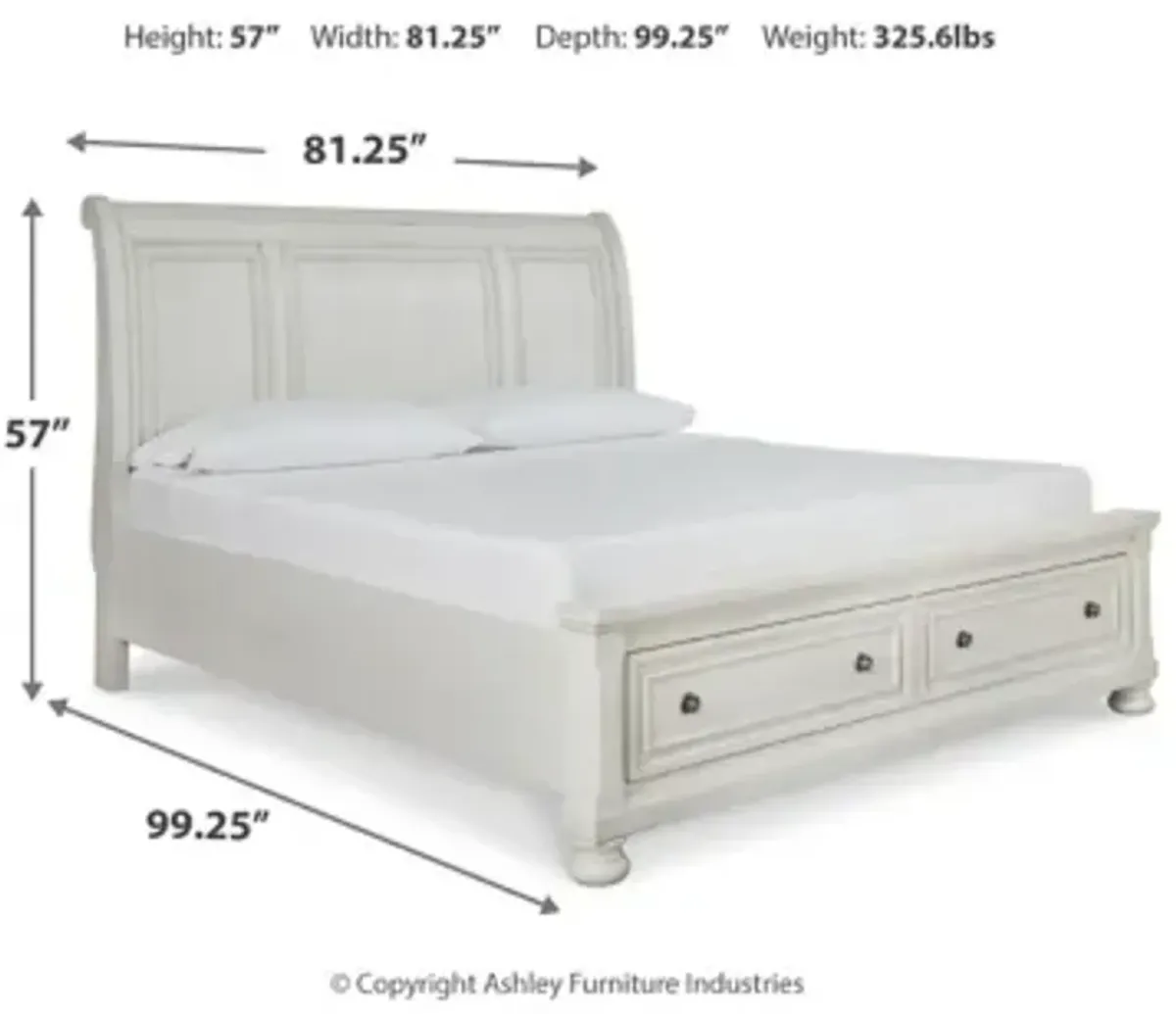 Robbinsdale California King Storage Sleigh Bed