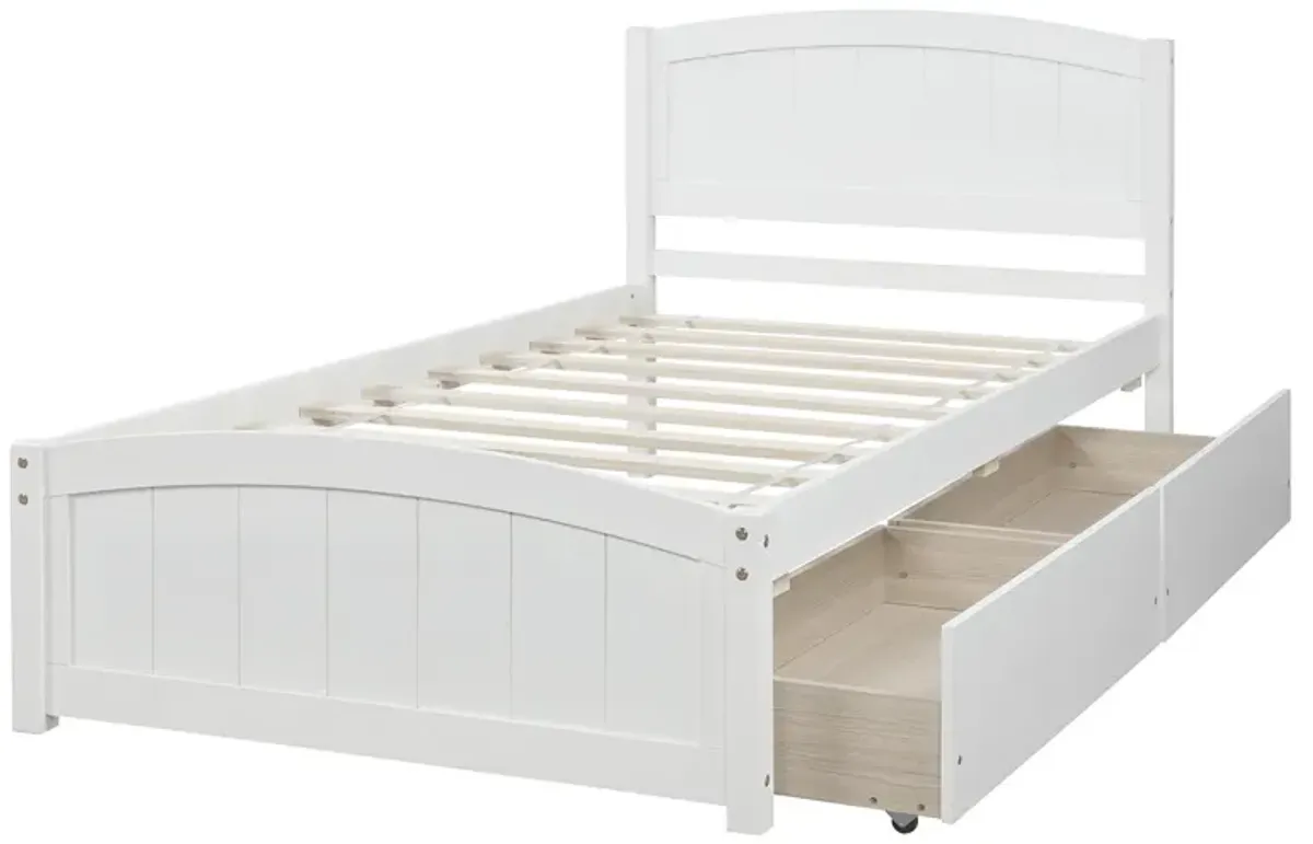 Merax Platform Bed with Two Drawers