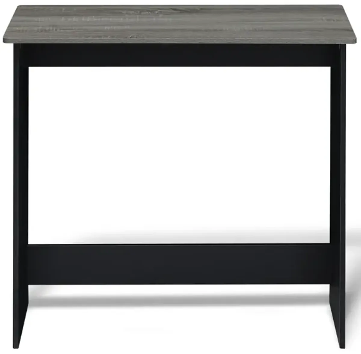 Furinno Simplistic Study Table, French Oak Grey/Black, 14035GYW