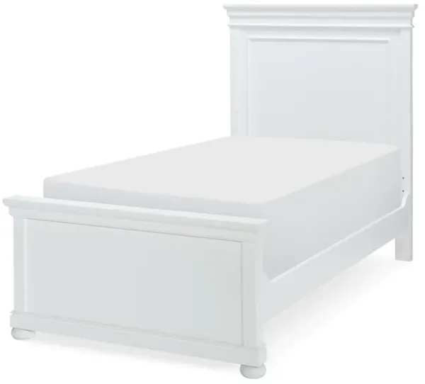 Canterbury Twin Panel Bed in White