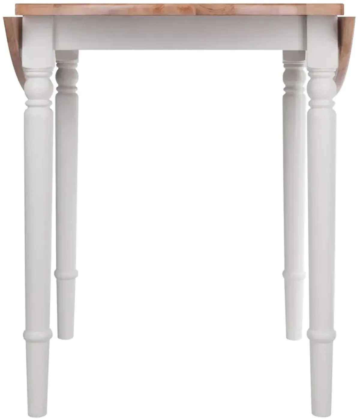 Sorella Round Drop Leaf Table Natural/White Finish