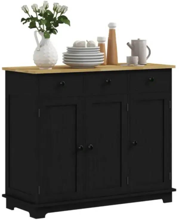 Kitchen Storage Cabinet with Shelves and Doors for Organized Space