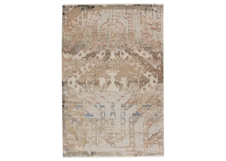 Sanaa By Nikki Chu Yarden Tan/Taupe 2'6" x 12' Runner Rug