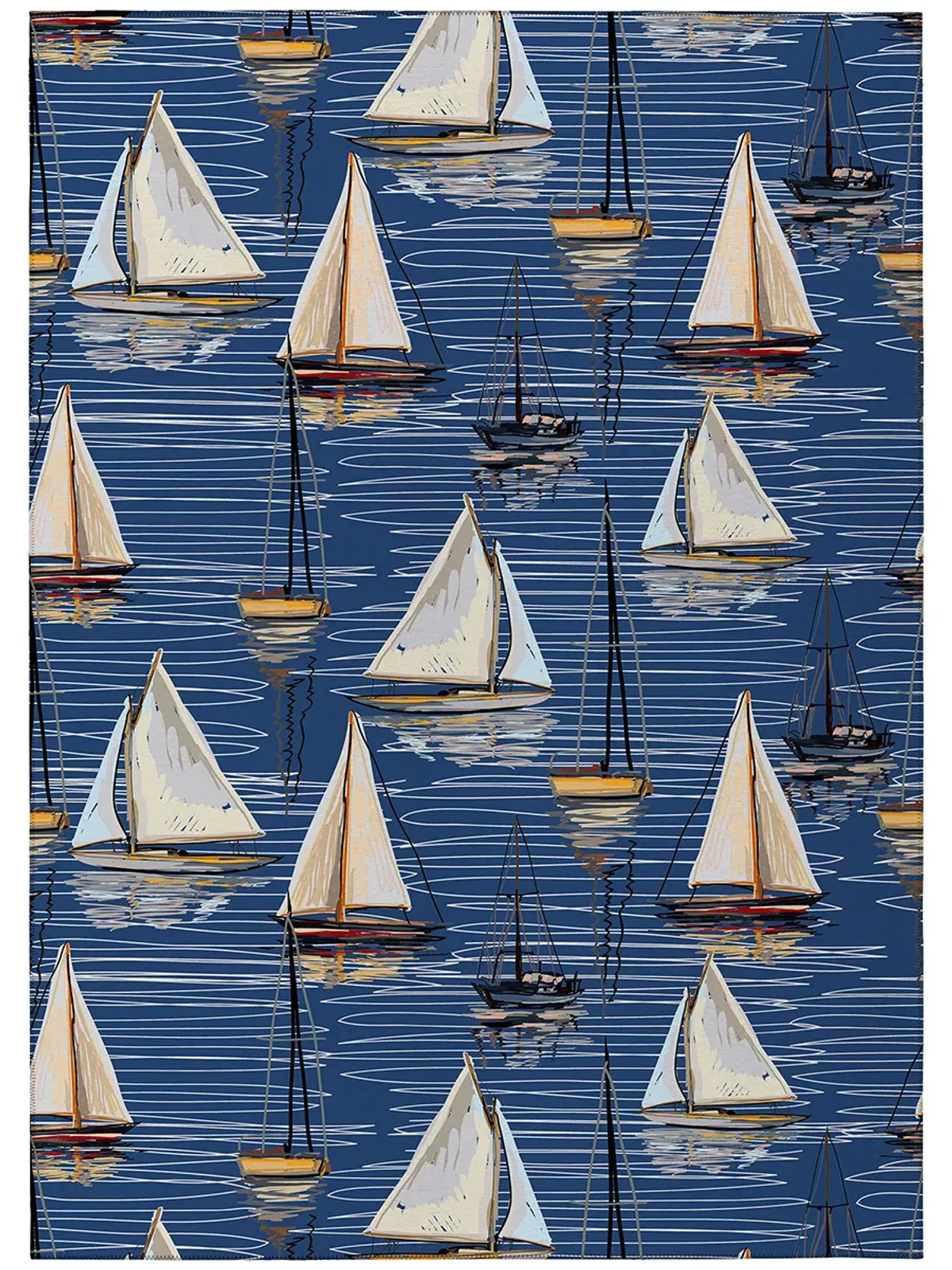 Harbor HA8 Navy 3' x 5' Rug