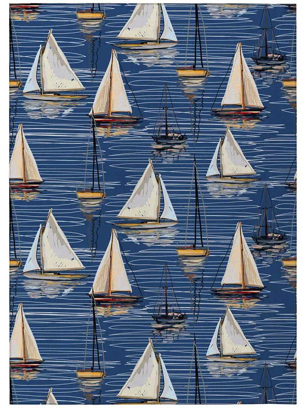 Harbor HA8 Navy 3' x 5' Rug