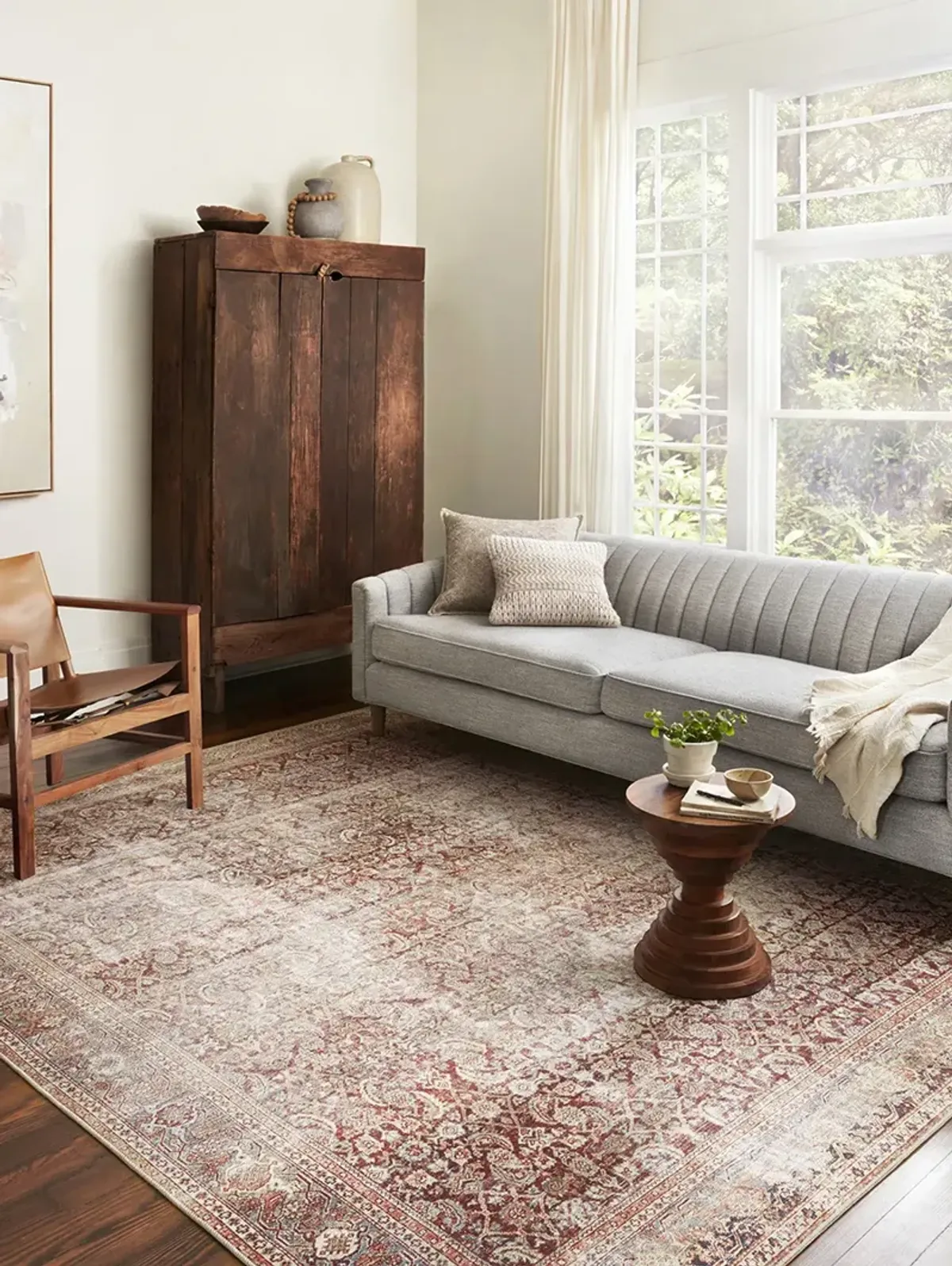 Layla LAY11 Cinnamon/Sage 7'6" x 9'6" Rug by Loloi II