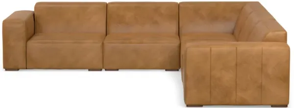 Rex Corner Sectional Modular Sofa in Genuine Leather