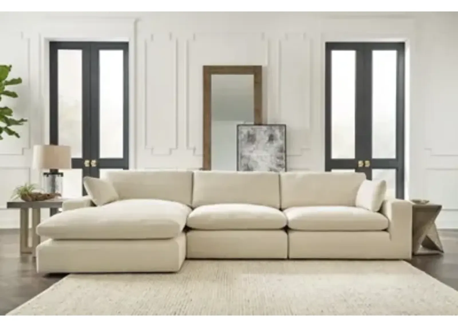 Elyza 3-Piece Sectional with Left Arm Facing Chaise