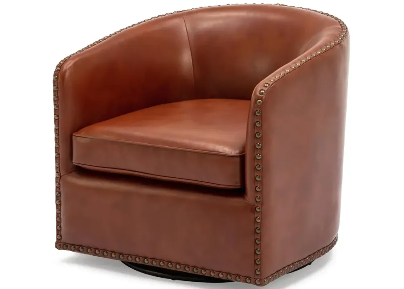 Comfort Pointe Tyler Swivel Arm Chair - Caramel