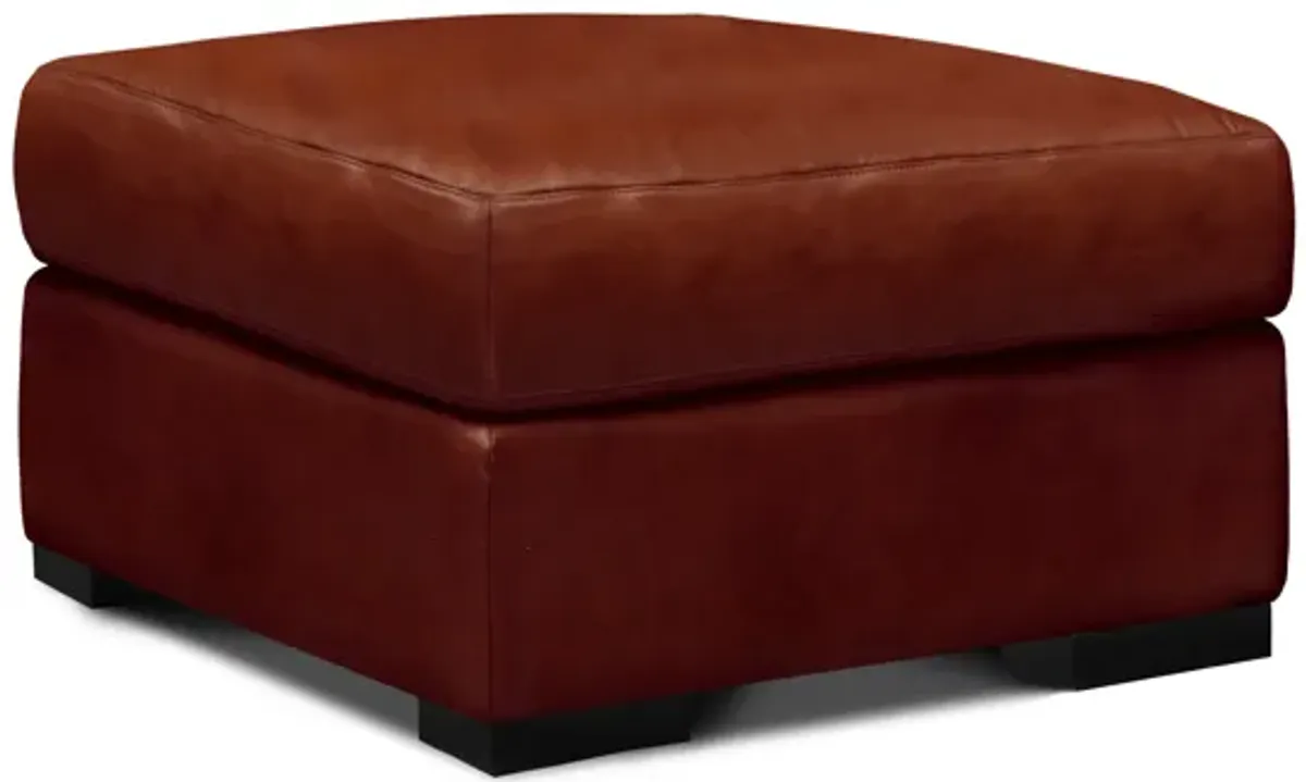 Santiago Leather Ottoman