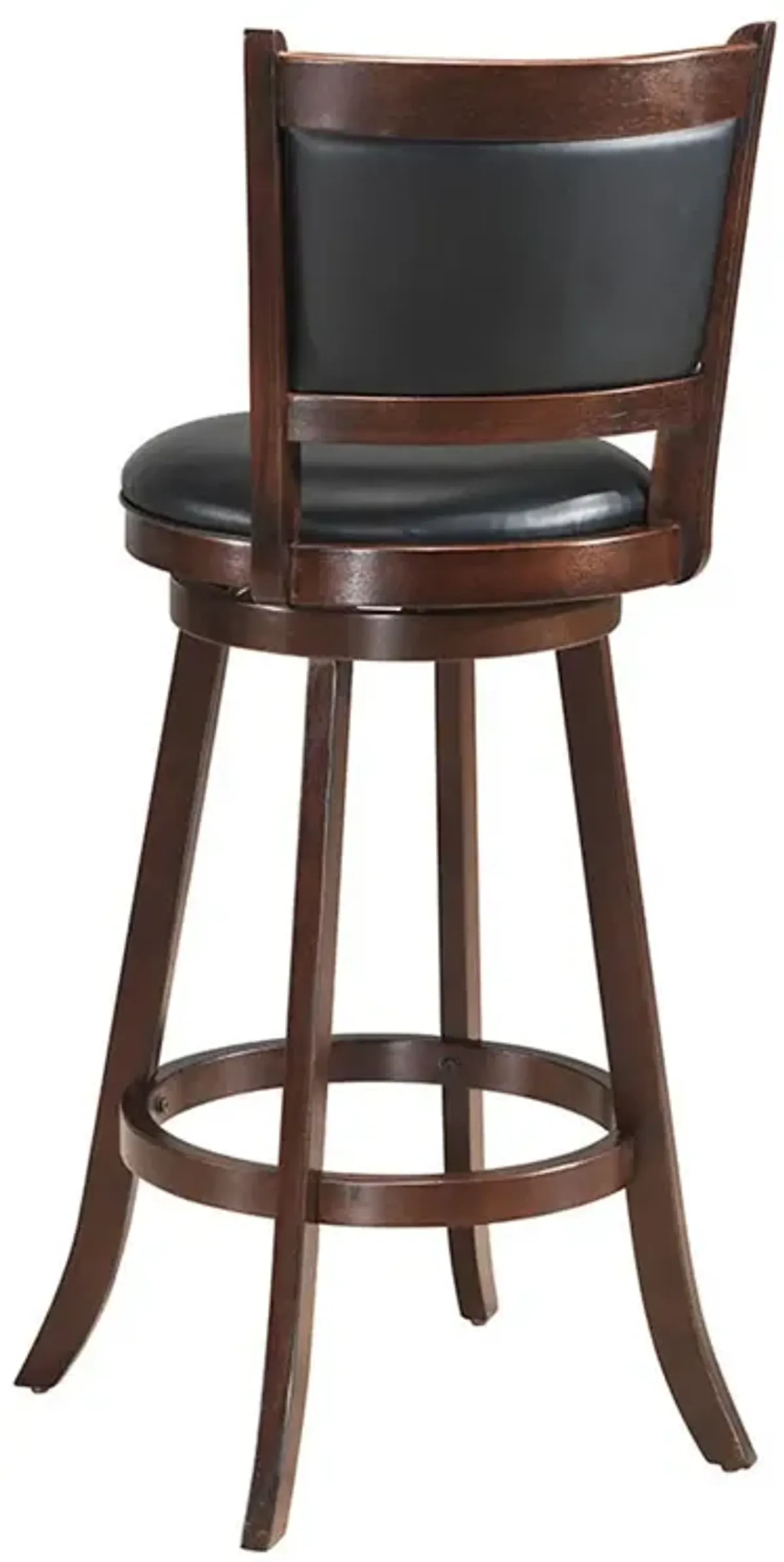 Set of 2 29 Inch Swivel Bar Height Stool Wood Dining Chair Barstool