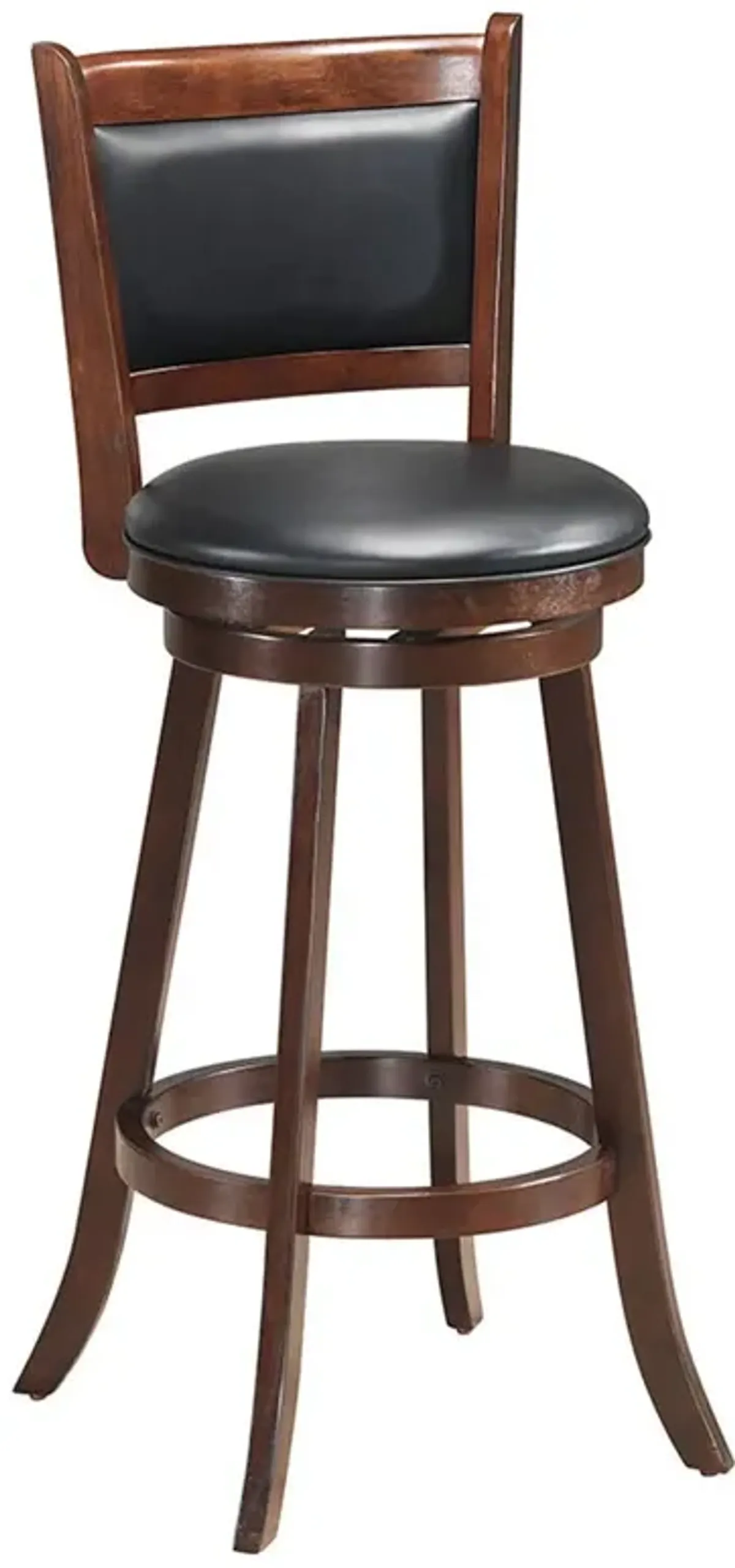 Set of 2 29 Inch Swivel Bar Height Stool Wood Dining Chair Barstool