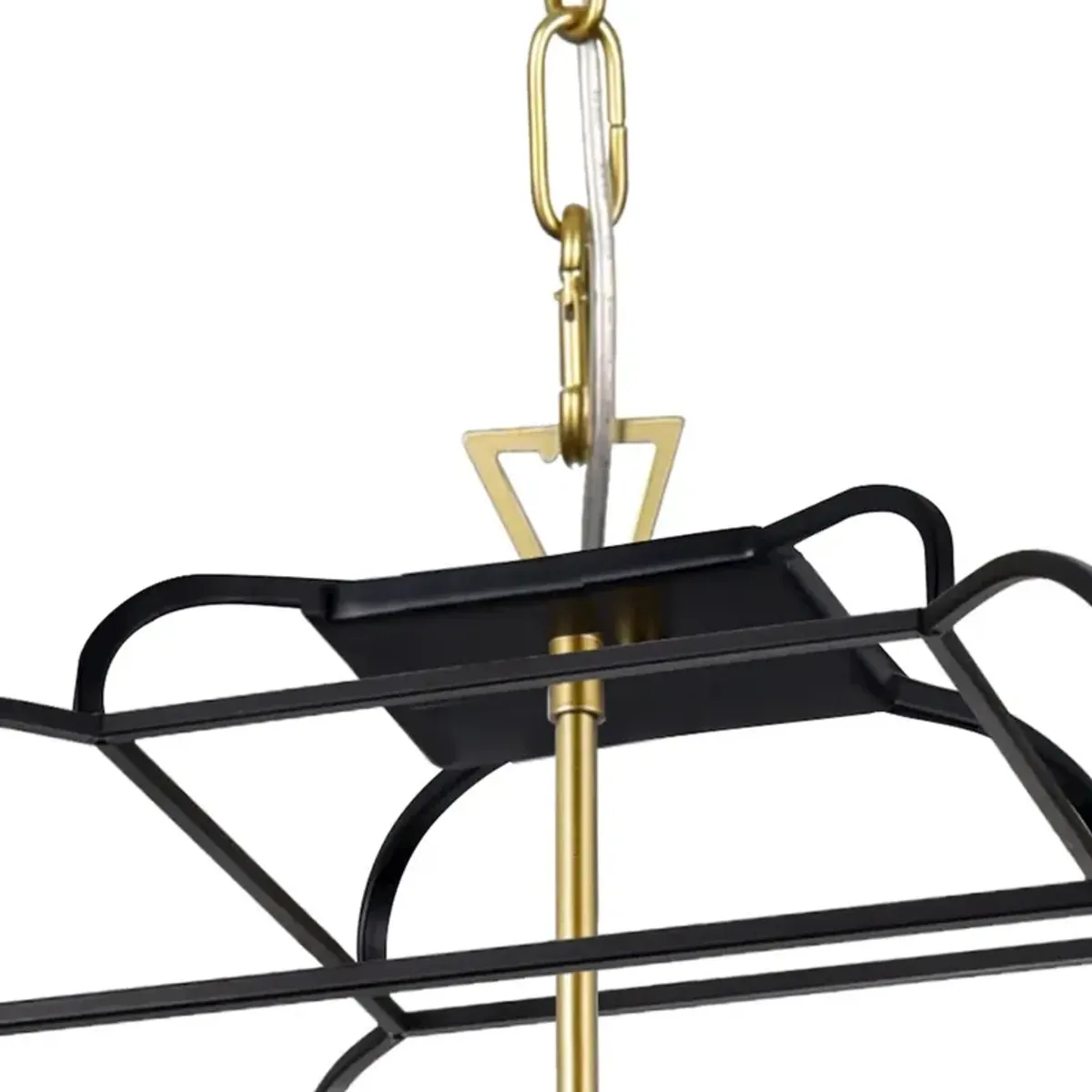CWI Lighting Tudor 6 Light Chandelier With Satin Gold & Black Finish