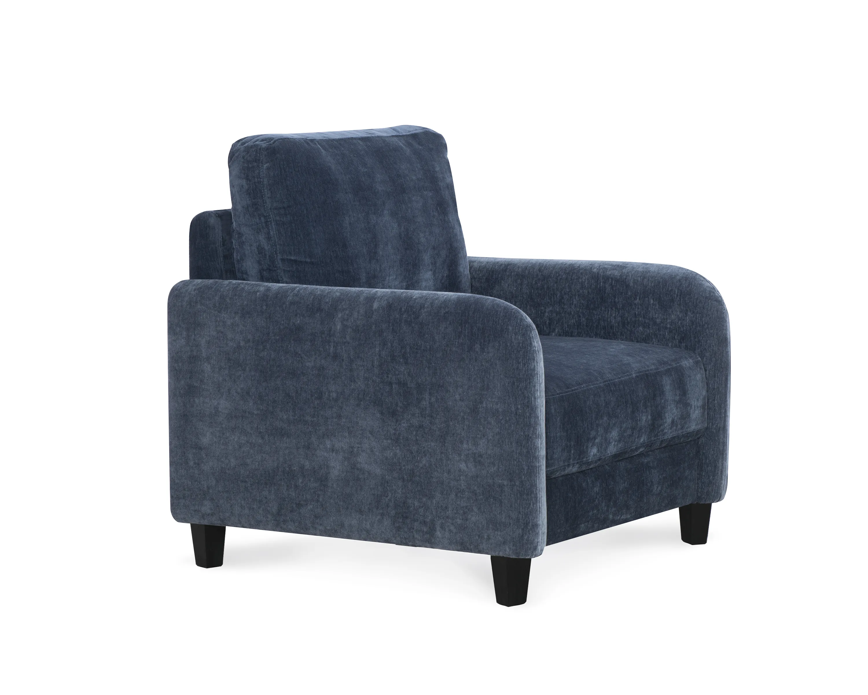 Everly Blue Velvet Chair