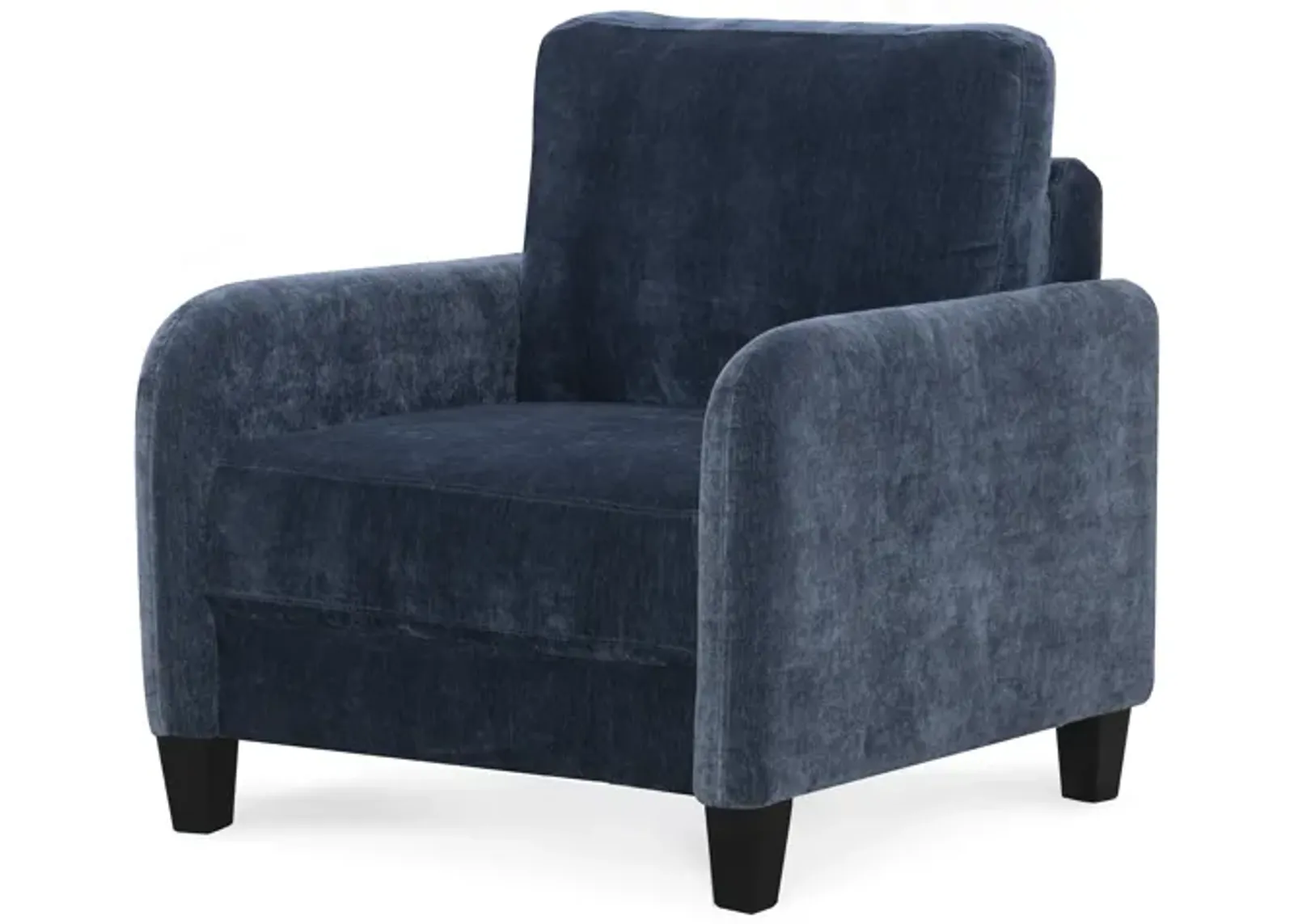 Everly Blue Velvet Chair