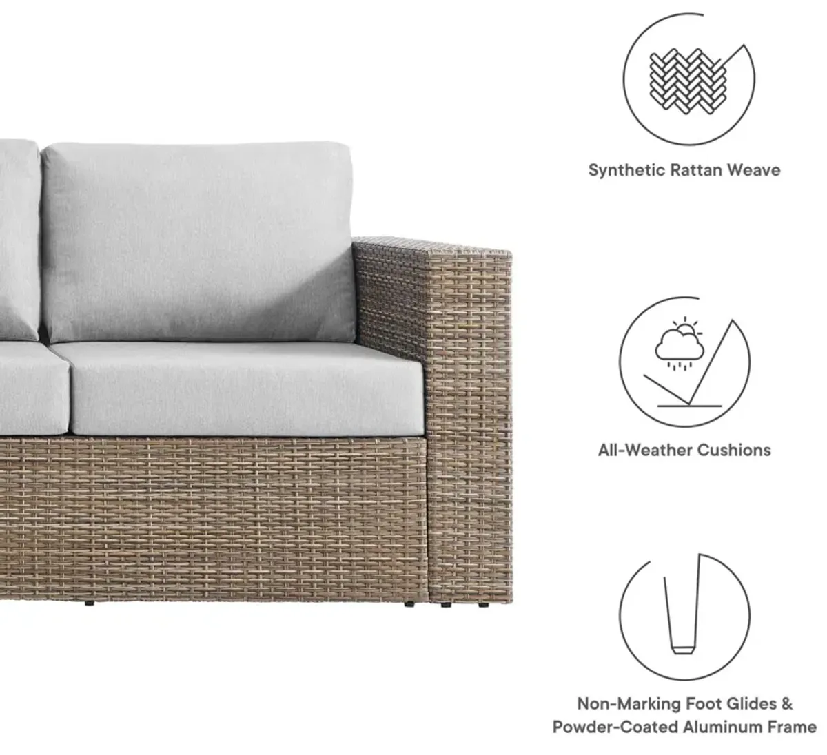 Modway - Convene Outdoor Patio Outdoor Patio Sofa