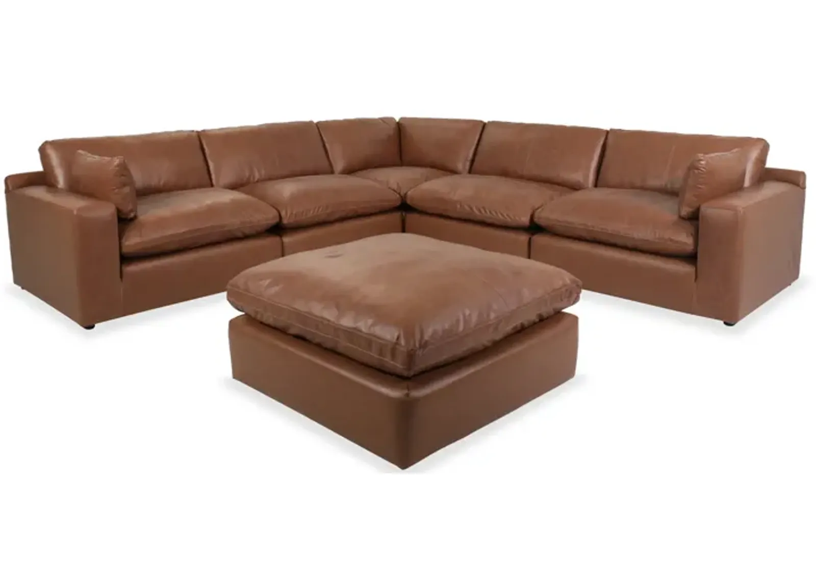 Emilia 5-Piece Sectional and Ottoman Set