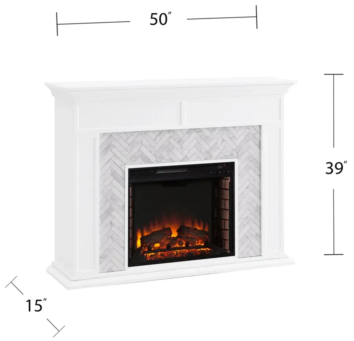 Jones Tiled  Fireplace