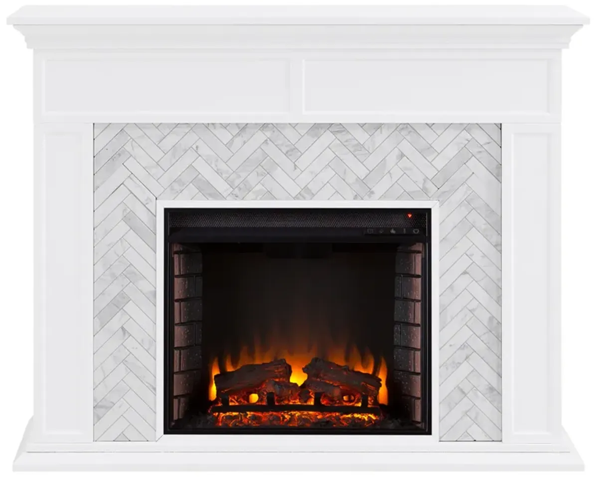 Jones Tiled  Fireplace